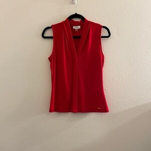 Calvin Klein red blouse size XS